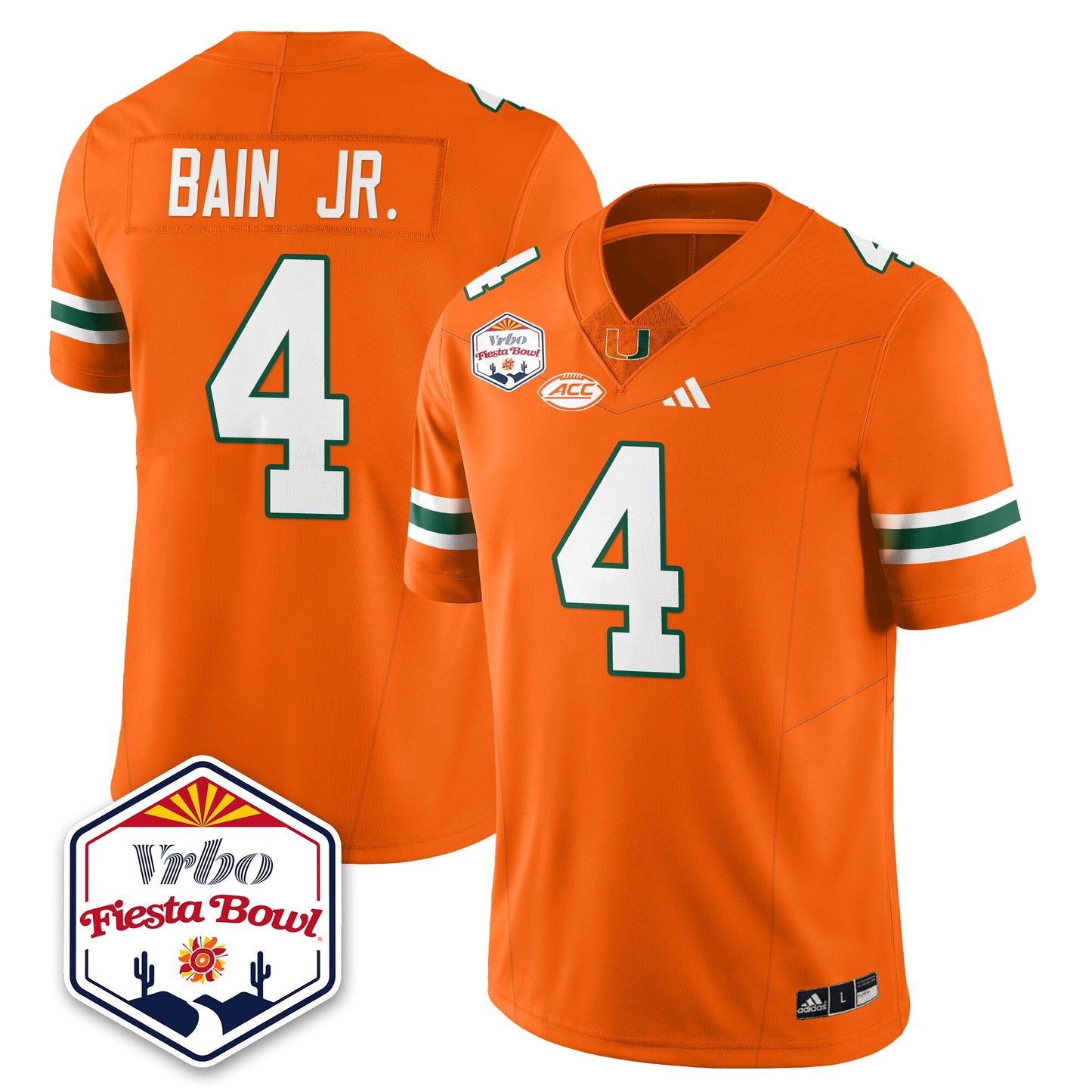 MIA Football Vapor Limited Jersey - Vrbo Fiesta Bowl - All Stitched