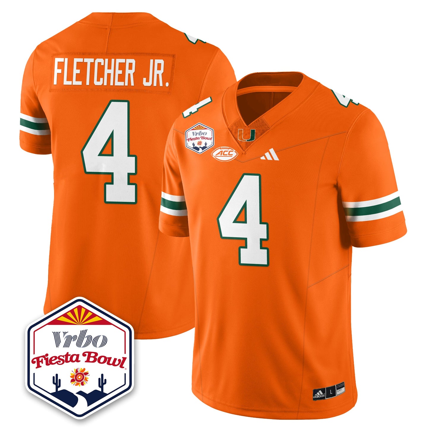 MIA Football Vapor Limited Jersey - Vrbo Fiesta Bowl - All Stitched