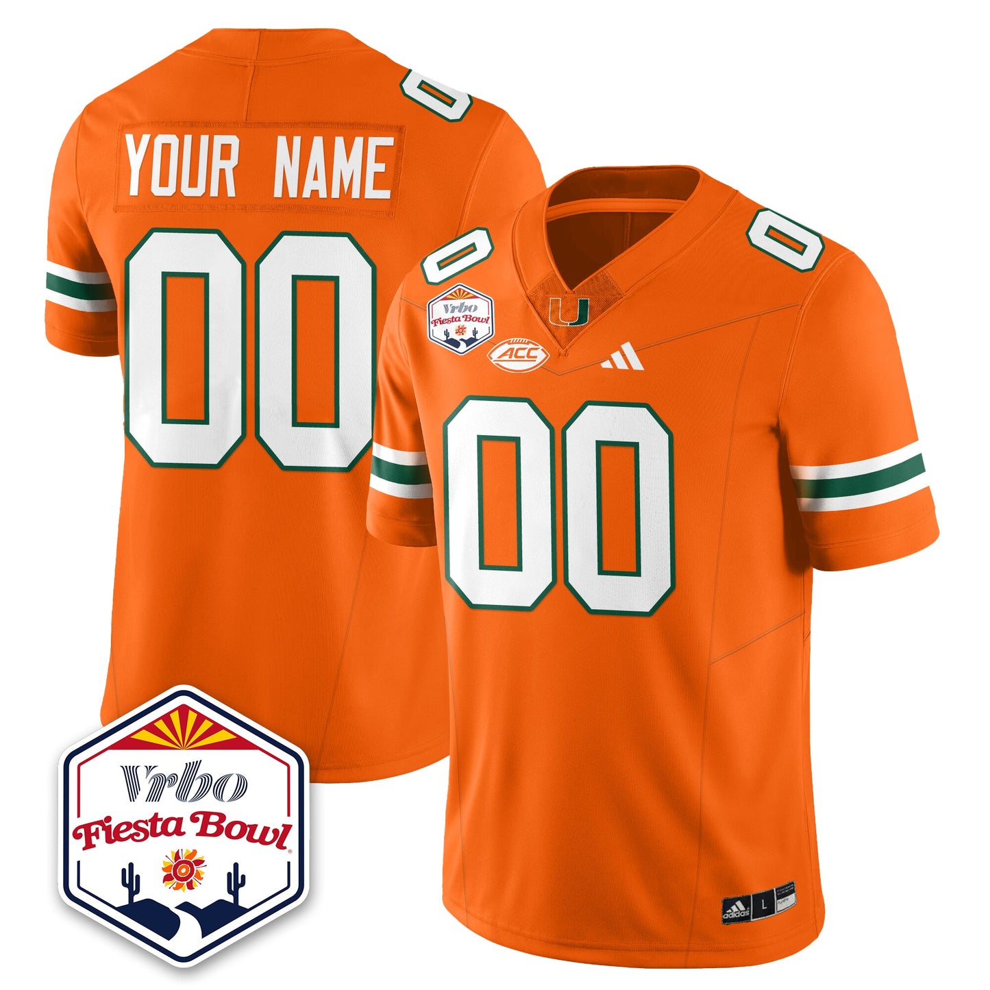 MIA Football Vapor Limited Jersey - Vrbo Fiesta Bowl - All Stitched