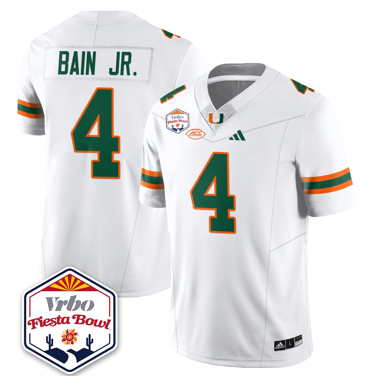 MIA Football Vapor Limited Jersey - Vrbo Fiesta Bowl - All Stitched