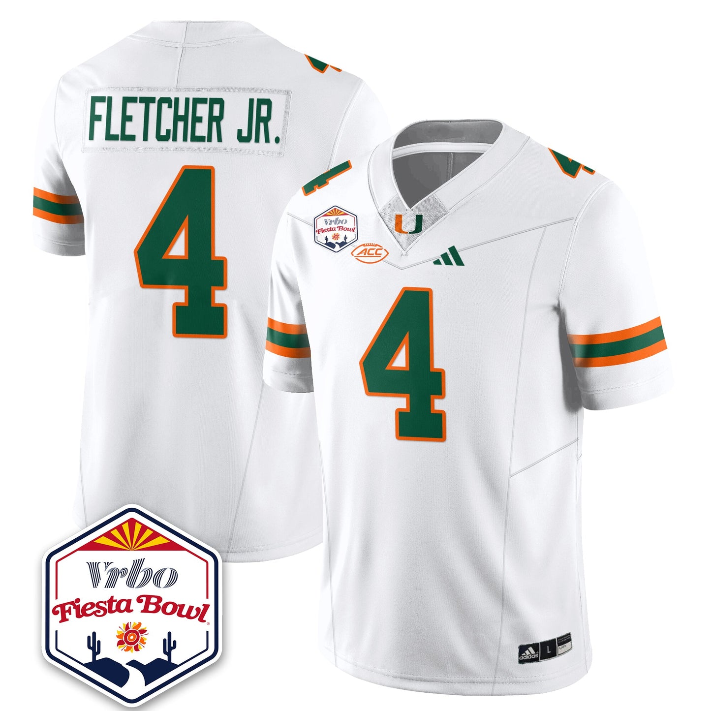 MIA Football Vapor Limited Jersey - Vrbo Fiesta Bowl - All Stitched
