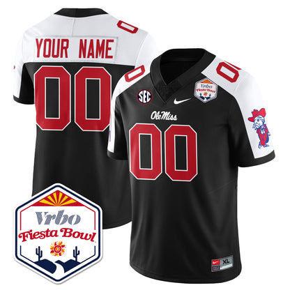 Ole Miss Football Vapor Limited Custom Jersey - Vrbo Fiesta Bowl - All Stitched