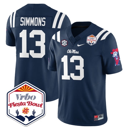 Ole Miss Football Vapor Limited Jersey - Vrbo Fiesta Bowl - All Stitched