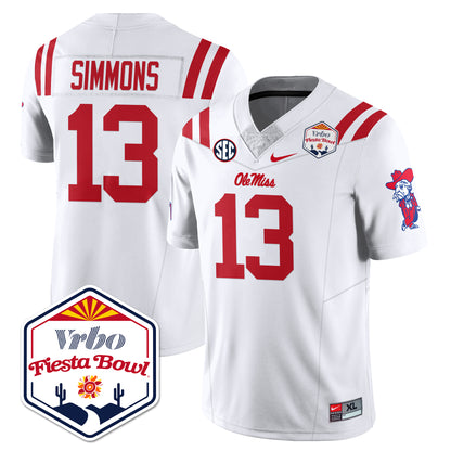 Ole Miss Football Vapor Limited Jersey - Vrbo Fiesta Bowl - All Stitched