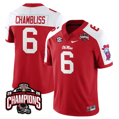 Ole Miss Football Vapor Limited Jersey - Allstate Sugar Bowl Champions - All Stitched