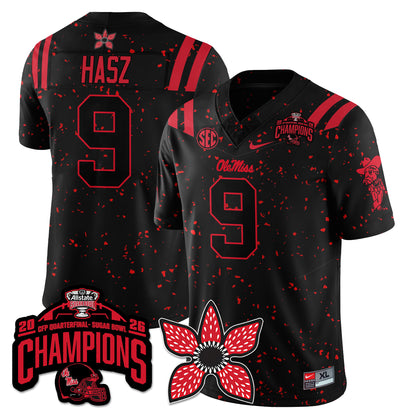 Ole Miss Football Stranger Things Vapor Limited Jersey - Allstate Sugar Bowl Champions - All Stitched