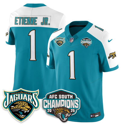 JAX AFC South Division Champions Vapor Limited Throwback Jersey - All Stitched