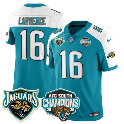 JAX AFC South Division Champions Vapor Limited Throwback Jersey - All Stitched