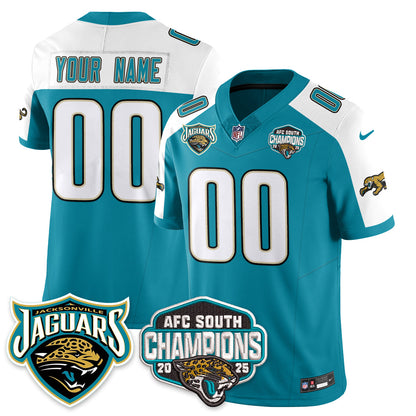 JAX AFC South Division Champions Vapor Limited Throwback Jersey - All Stitched