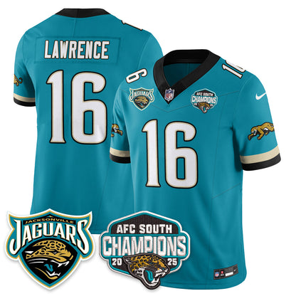 JAX AFC South Division Champions Vapor Limited Throwback Jersey - All Stitched