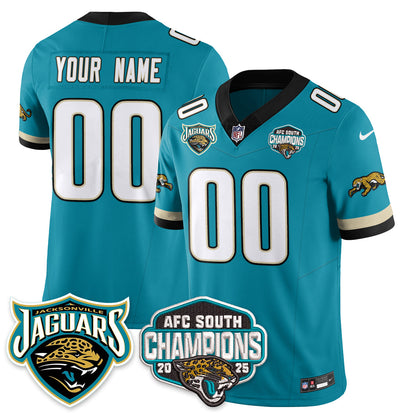 JAX AFC South Division Champions Vapor Limited Throwback Jersey - All Stitched