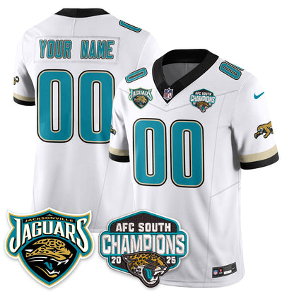 Custom JAX AFC South Division Champions Vapor Limited Throwback Jersey - All Stitched