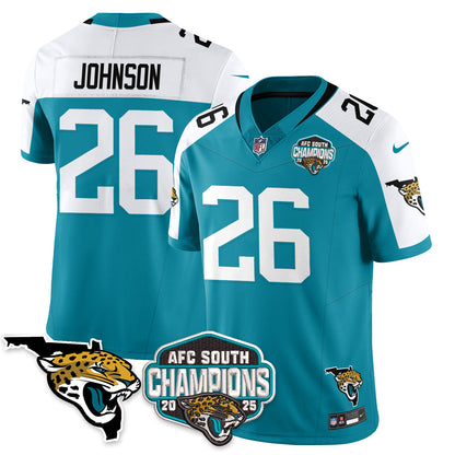 JAX AFC South Division Champions Vapor Limited Jersey - Stitched