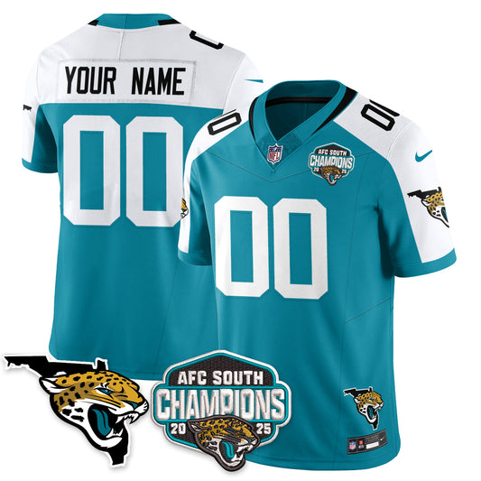 Custom JAX AFC South Division Champions Vapor Limited Jersey - All Stitched
