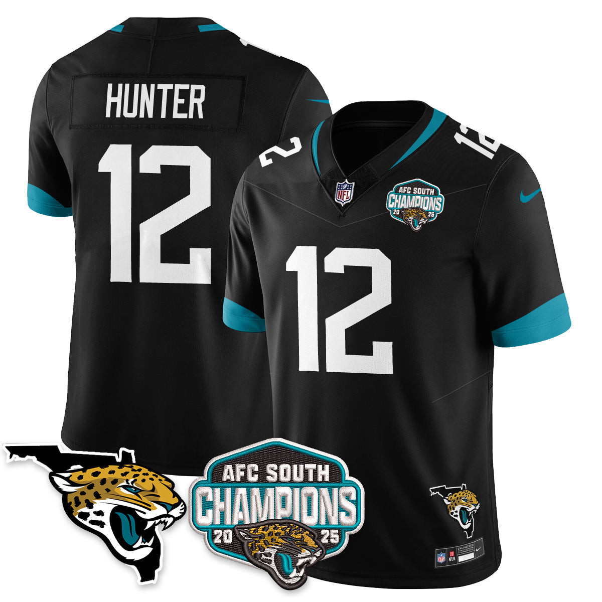 JAX AFC South Division Champions Vapor Limited Jersey - Stitched