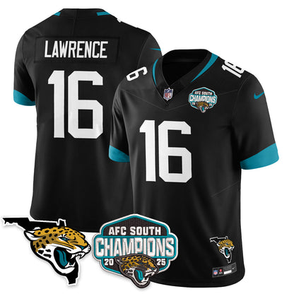 JAX AFC South Division Champions Vapor Limited Jersey - Stitched