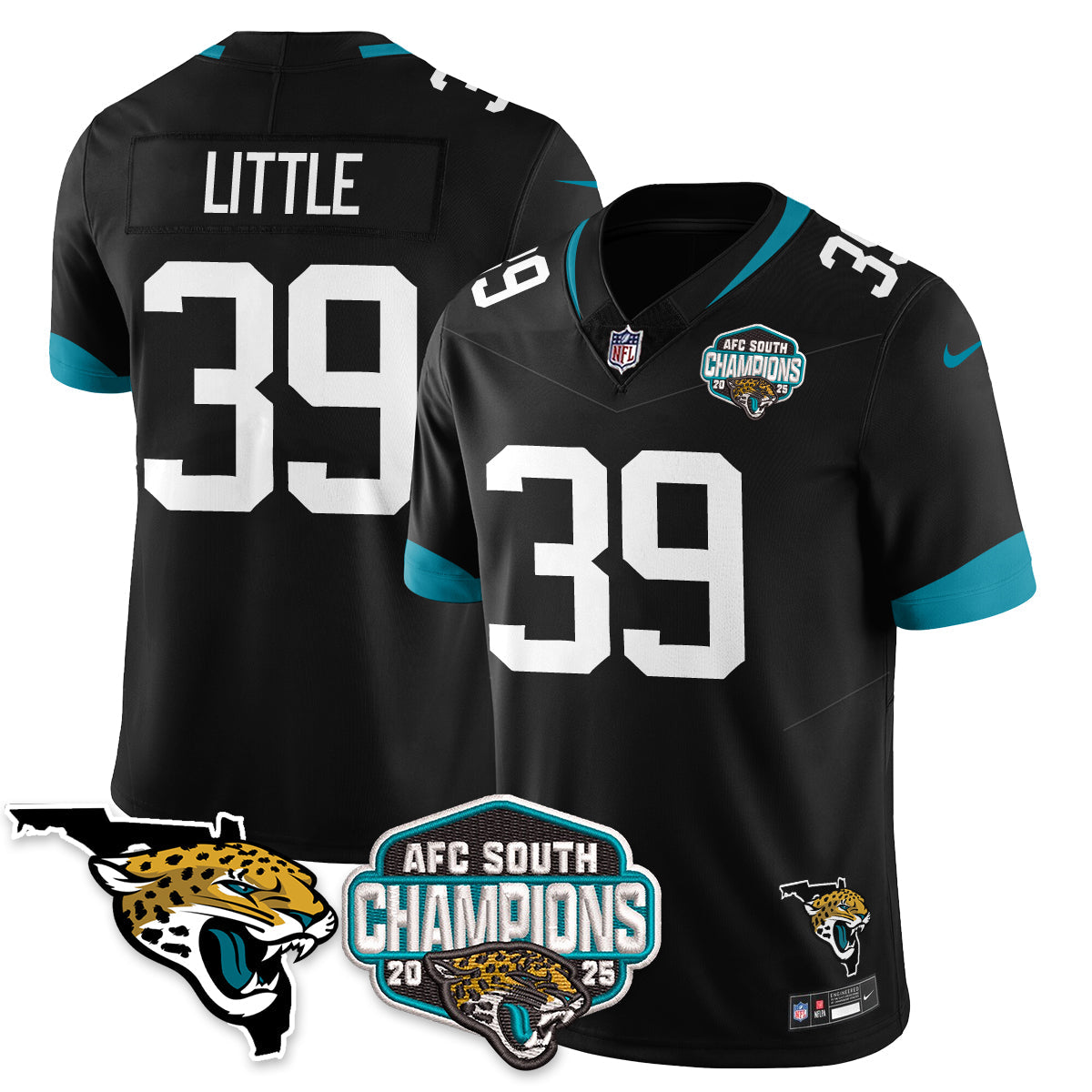 JAX AFC South Division Champions Vapor Limited Jersey - Stitched
