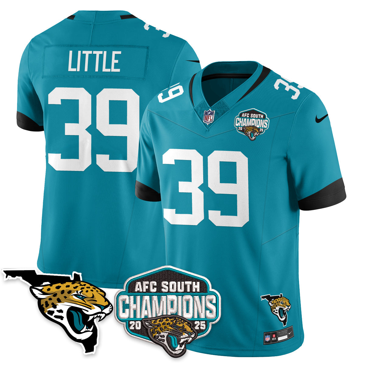 JAX AFC South Division Champions Vapor Limited Jersey - Stitched