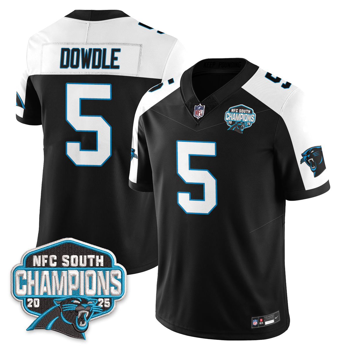 Carolina Panthers NFC South Division Champions Vapor Limited Jersey - All Stitched