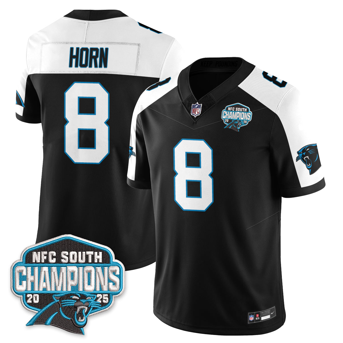 Carolina Panthers NFC South Division Champions Vapor Limited Jersey - All Stitched