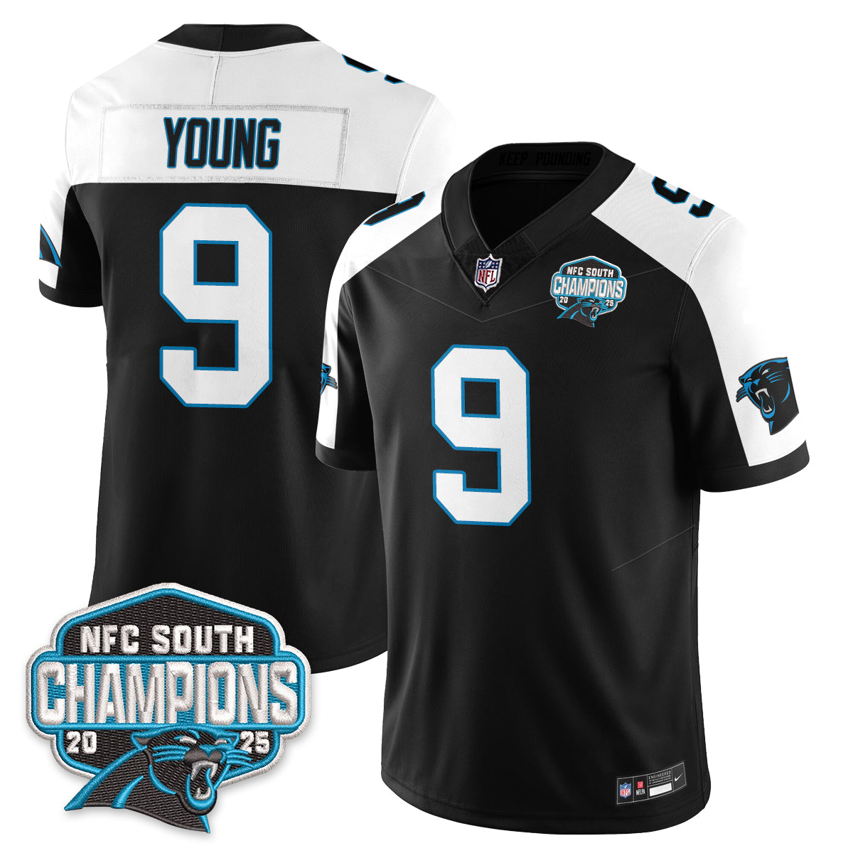 Carolina Panthers NFC South Division Champions Vapor Limited Jersey - All Stitched