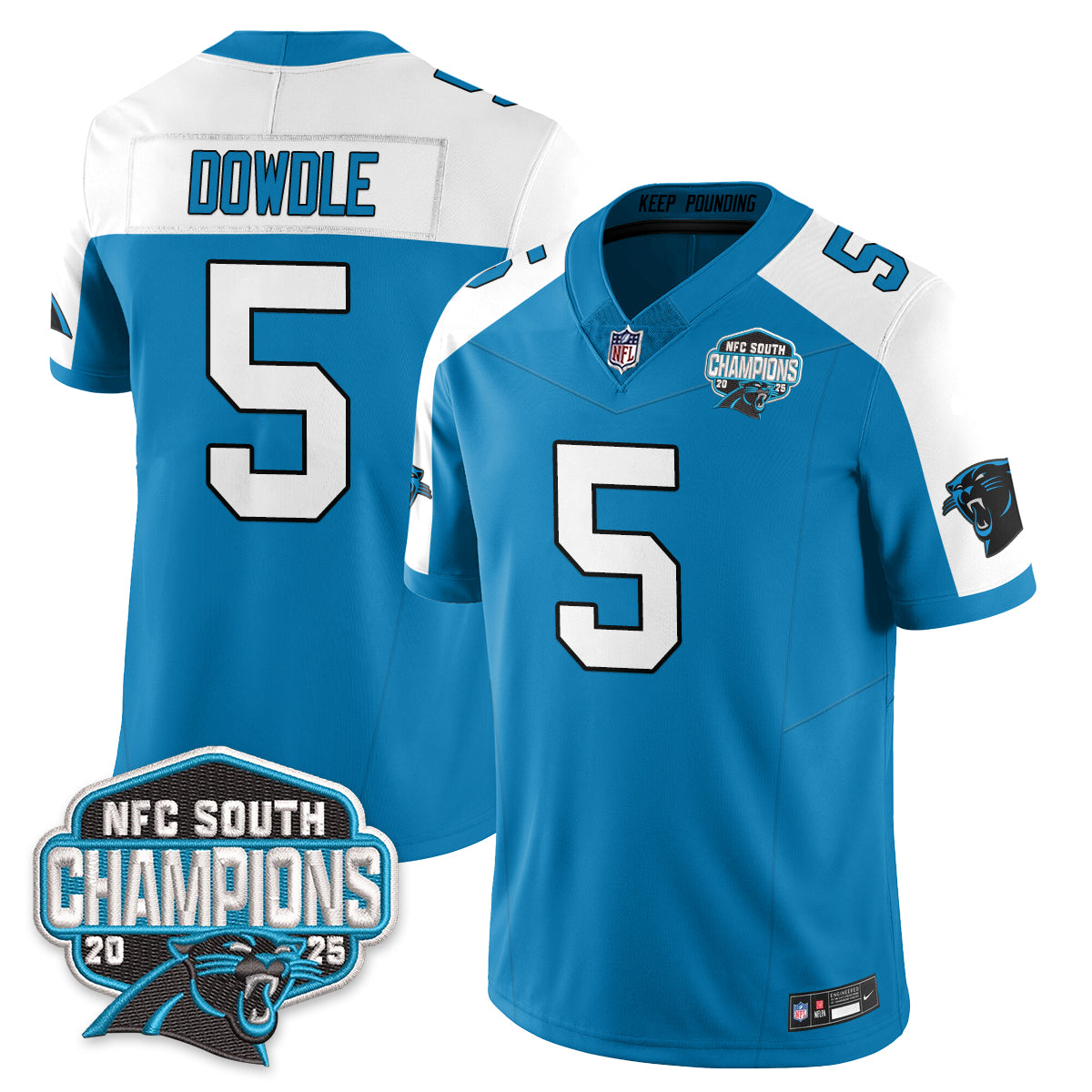 Carolina Panthers NFC South Division Champions Vapor Limited Jersey - All Stitched