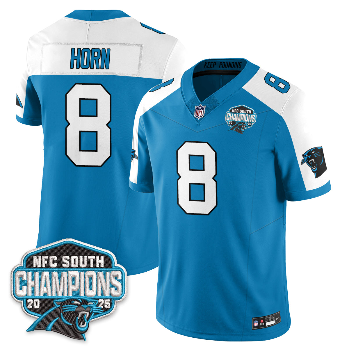 Carolina Panthers NFC South Division Champions Vapor Limited Jersey - All Stitched