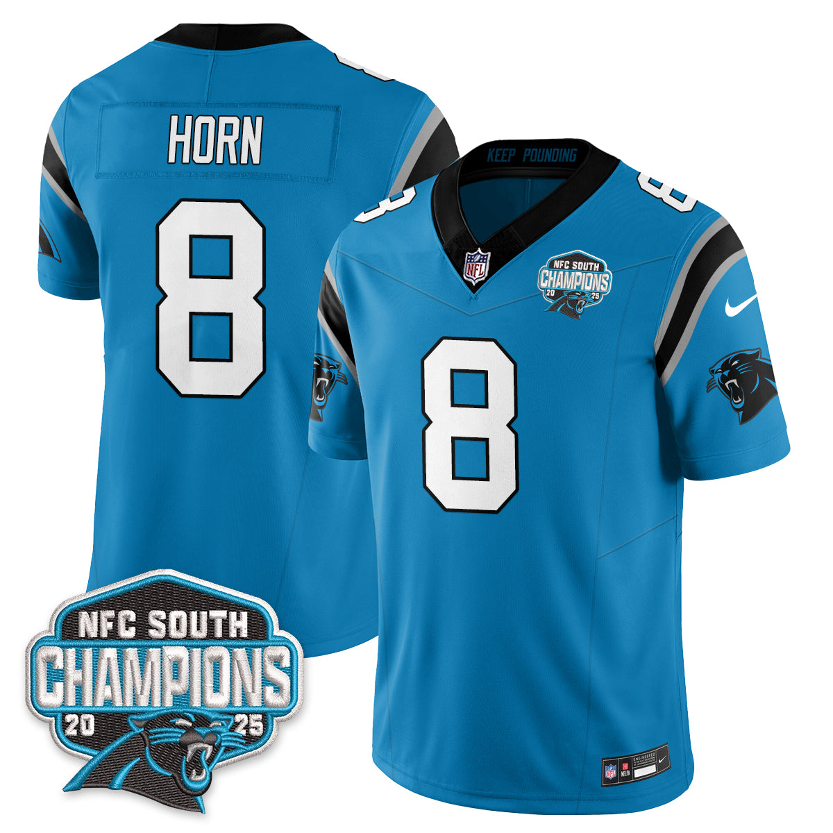Carolina Panthers NFC South Division Champions Vapor Limited Jersey - All Stitched