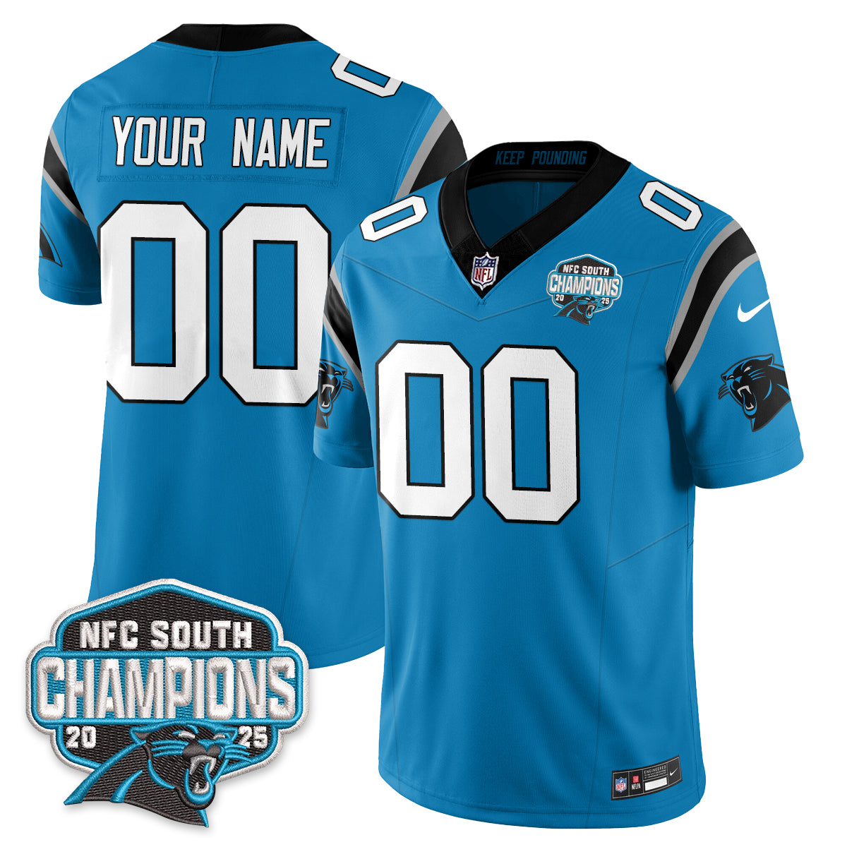 Carolina Panthers NFC South Division Champions Vapor Limited Jersey - All Stitched