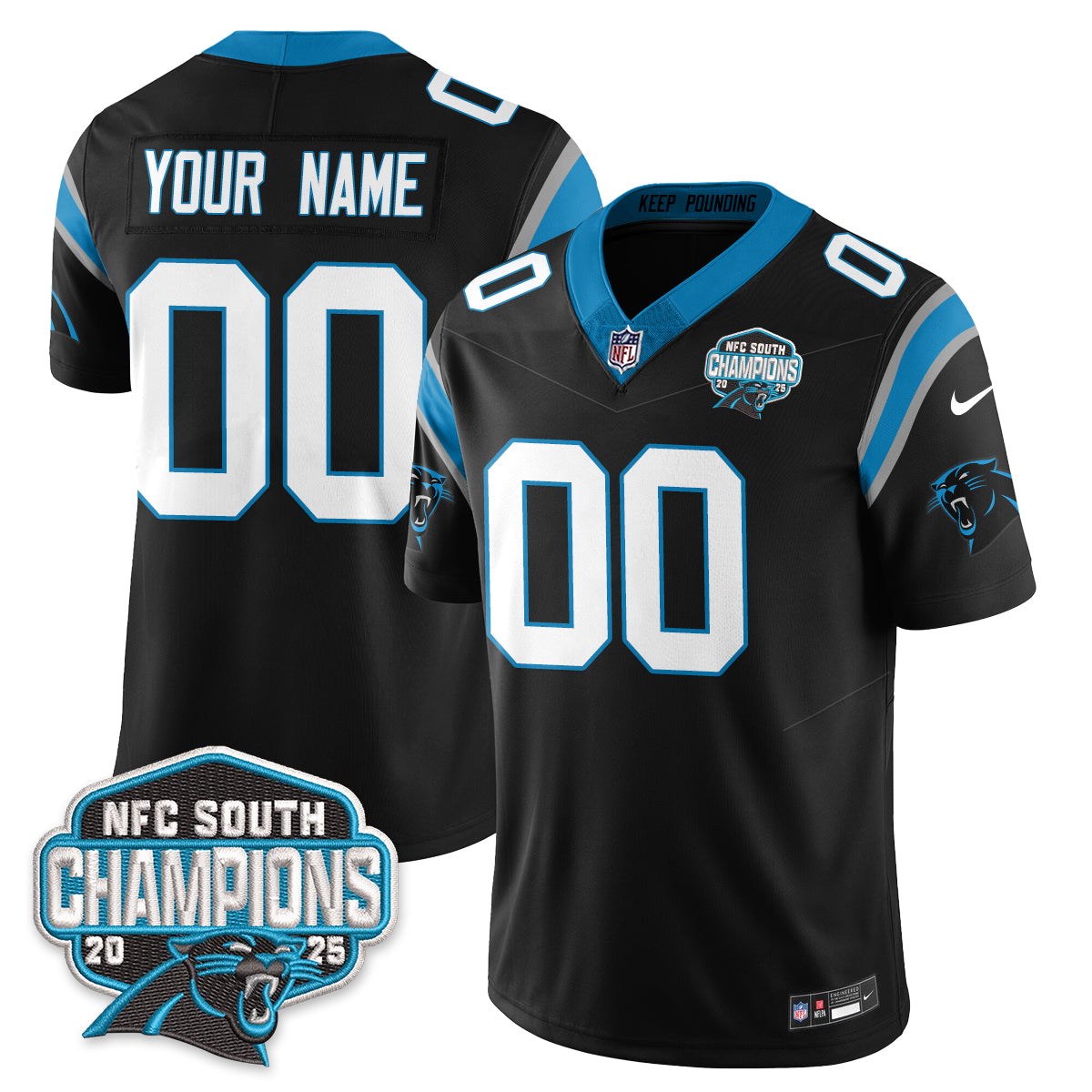 Carolina Panthers NFC South Division Champions Vapor Limited Jersey - All Stitched