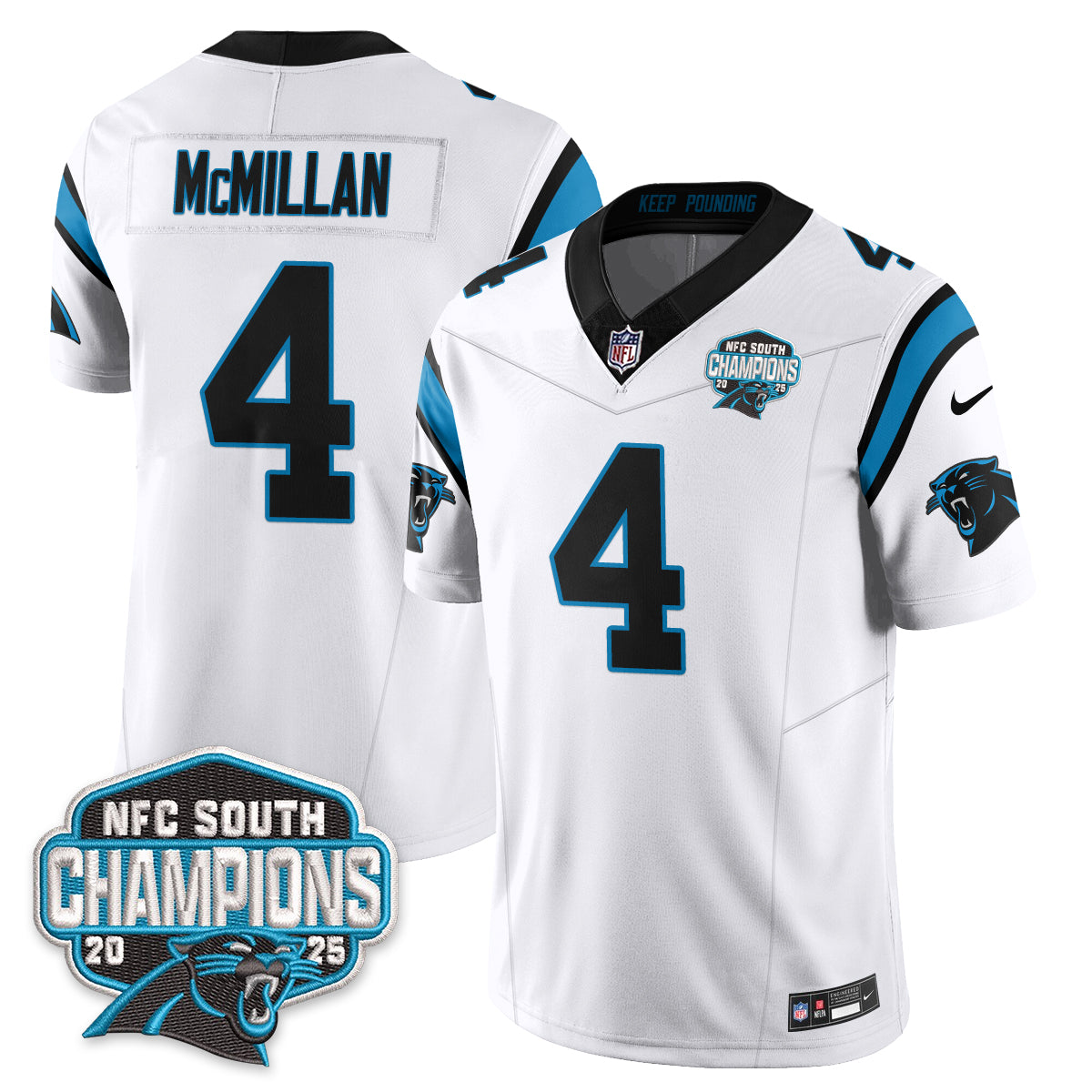 Carolina Panthers NFC South Division Champions Vapor Limited Jersey - All Stitched