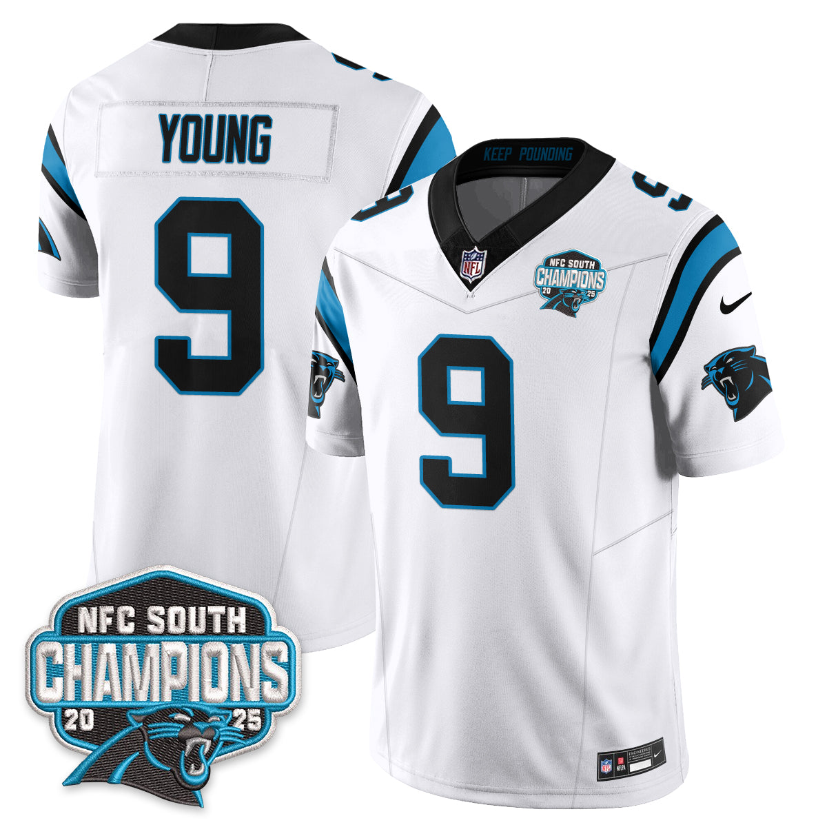 Carolina Panthers NFC South Division Champions Vapor Limited Jersey - All Stitched