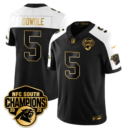 Carolina Panthers NFC South Division Champions Vapor Limited Gold Jersey - All Stitched