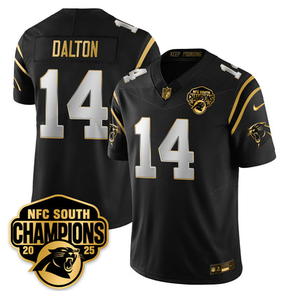 Carolina Panthers NFC South Division Champions Vapor Limited Gold Jersey - All Stitched