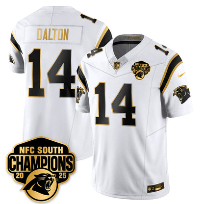 Carolina Panthers NFC South Division Champions Vapor Limited Gold Jersey - All Stitched