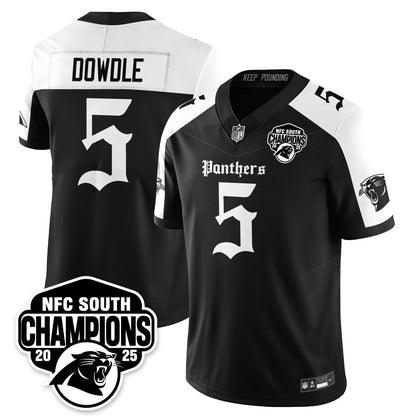 Carolina Panthers Gothic NFC South Division Champions Vapor Limited Gothic Jersey - All Stitched
