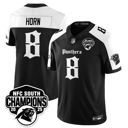 Carolina Panthers Gothic NFC South Division Champions Vapor Limited Gothic Jersey - All Stitched