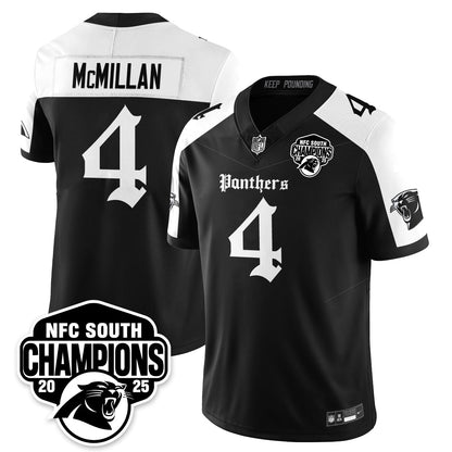 Carolina Panthers Gothic NFC South Division Champions Vapor Limited Gothic Jersey - All Stitched