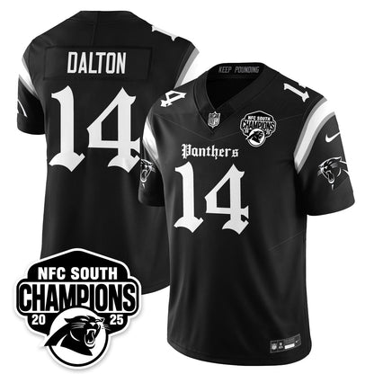 Carolina Panthers Gothic NFC South Division Champions Vapor Limited Gothic Jersey - All Stitched