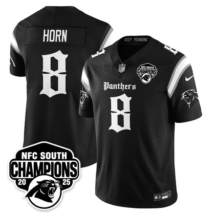 Carolina Panthers Gothic NFC South Division Champions Vapor Limited Gothic Jersey - All Stitched