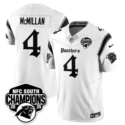 Carolina Panthers Gothic NFC South Division Champions Vapor Limited Gothic Jersey - All Stitched