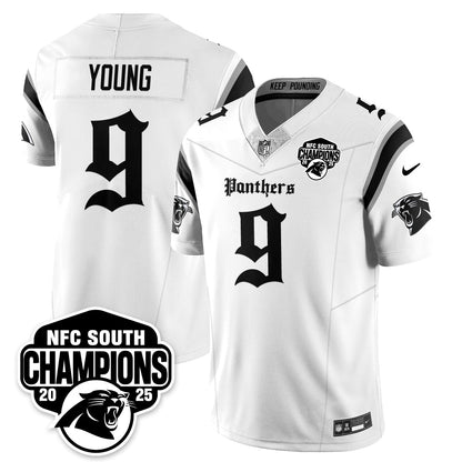 Carolina Panthers Gothic NFC South Division Champions Vapor Limited Gothic Jersey - All Stitched
