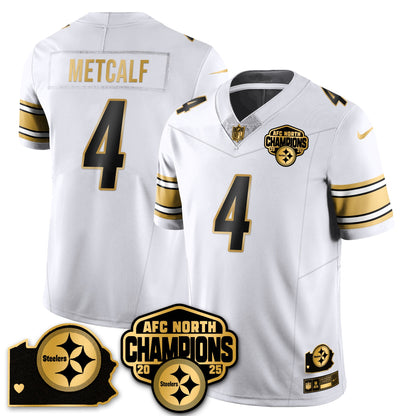 PIT AFC North Division Champions Vapor Limited Gold Jersey - All Stitched
