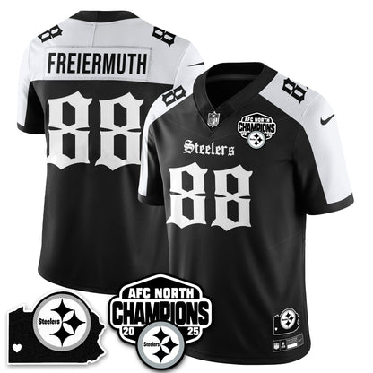 PIT Gothic AFC North Division Champions Vapor Limited Jersey - All Stitched