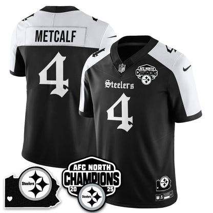 PIT Gothic AFC North Division Champions Vapor Limited Jersey - All Stitched
