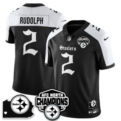 PIT Gothic AFC North Division Champions Vapor Limited Jersey - All Stitched