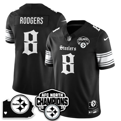 PIT Gothic AFC North Division Champions Vapor Limited Jersey - All Stitched