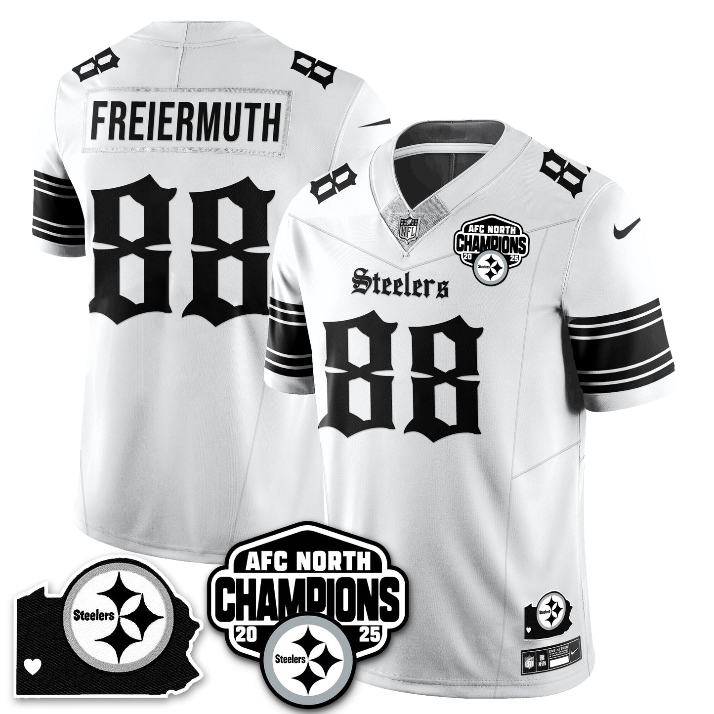 PIT Gothic AFC North Division Champions Vapor Limited Jersey - All Stitched