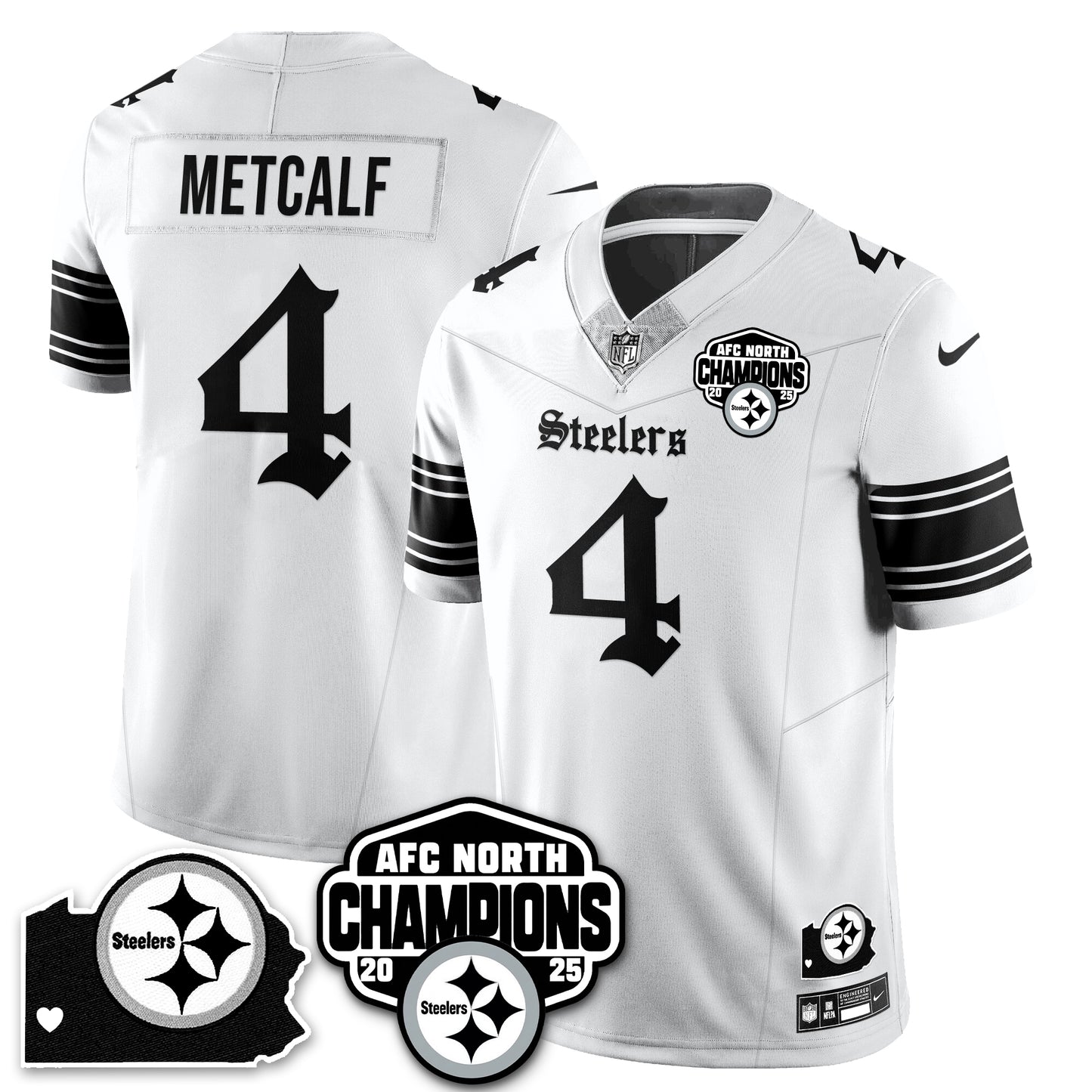 PIT Gothic AFC North Division Champions Vapor Limited Jersey - All Stitched