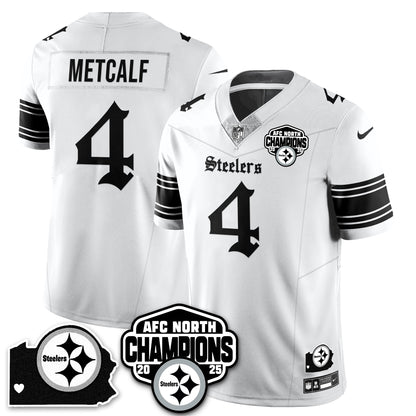 PIT Gothic AFC North Division Champions Vapor Limited Jersey - All Stitched